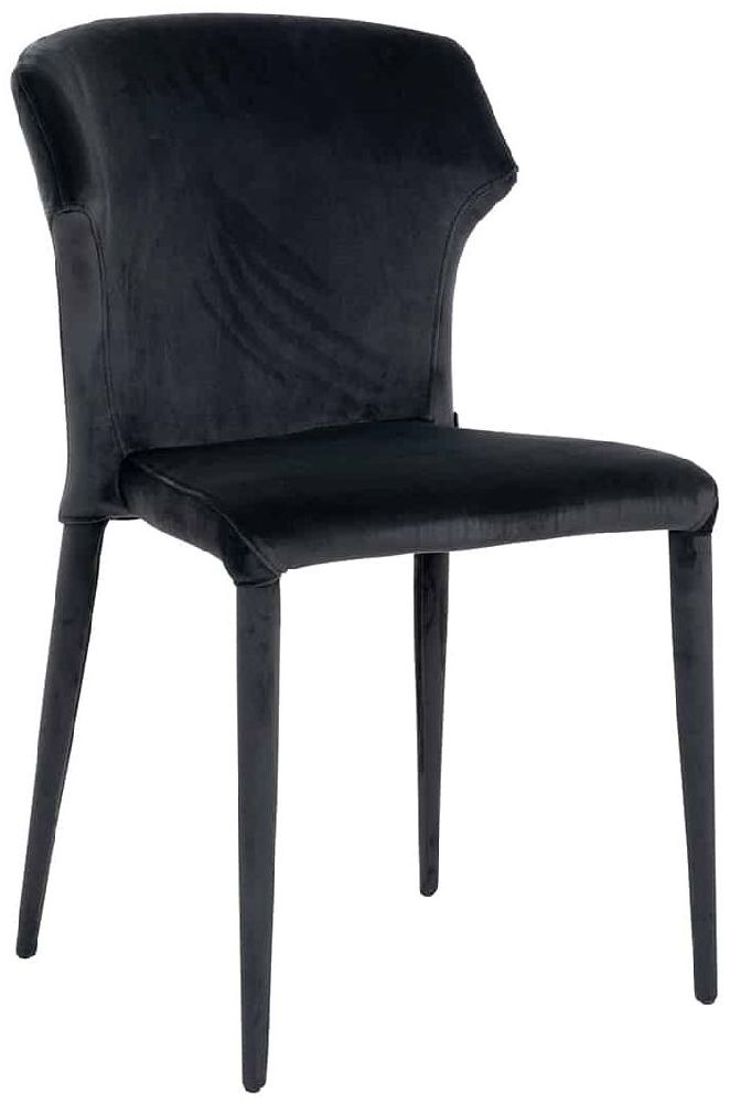 Product photograph of Piper Antraciet Velvet Dining Chair from Choice Furniture Superstore.