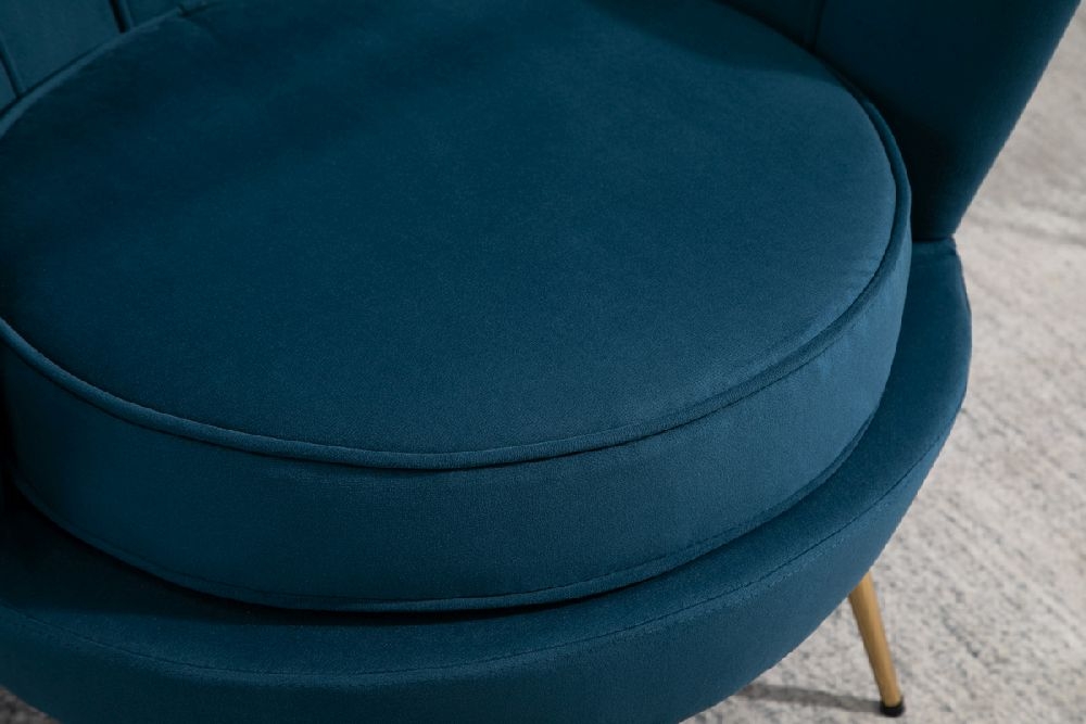 Product photograph of Ariel Blue Fabric Armchair from Choice Furniture Superstore.