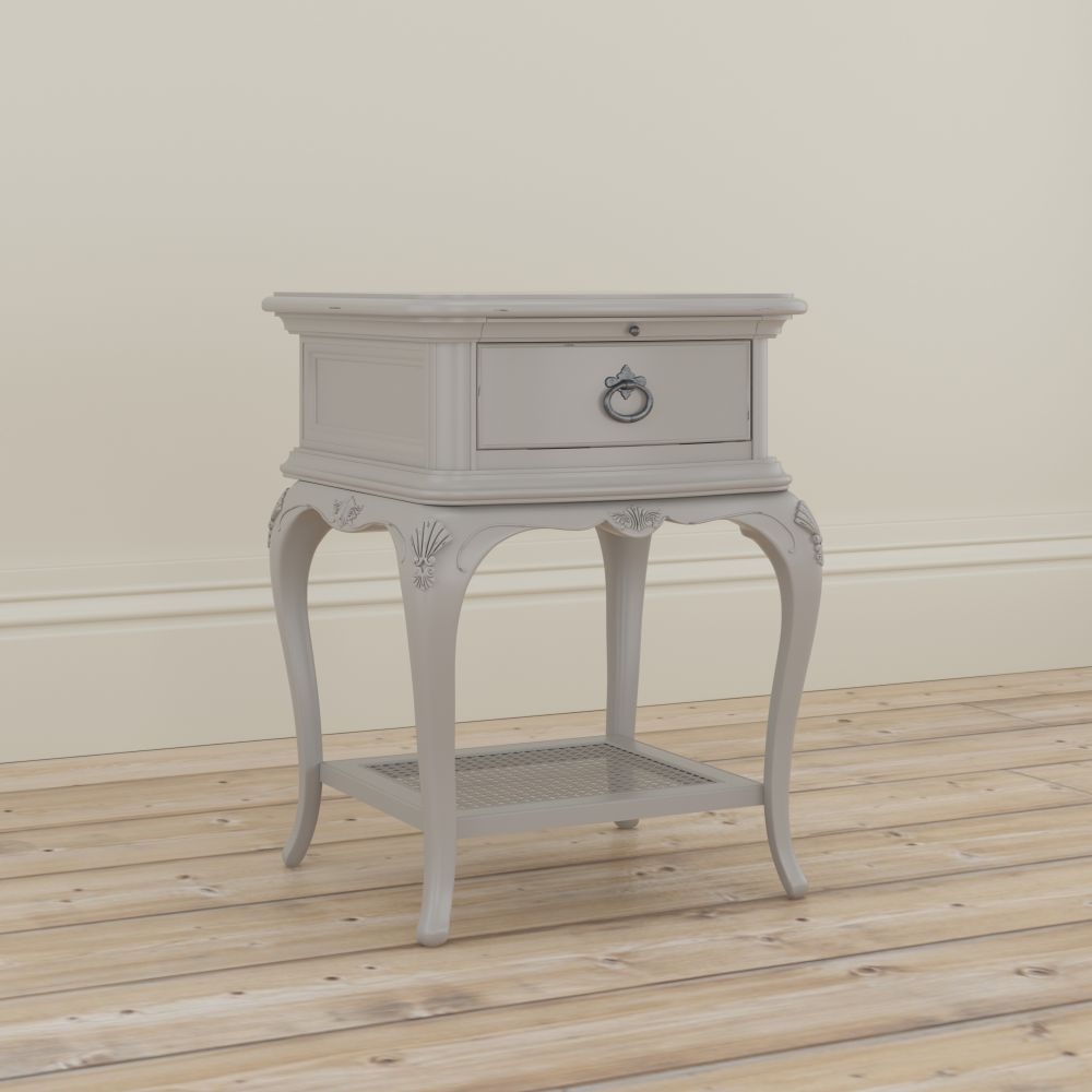 Product photograph of Willis And Gambier Etienne Grey Bedside Cabinet from Choice Furniture Superstore.