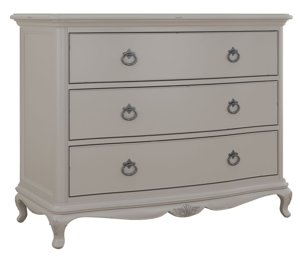 Product photograph of Willis And Gambier Etienne Grey 3 Drawer Low Chest from Choice Furniture Superstore.