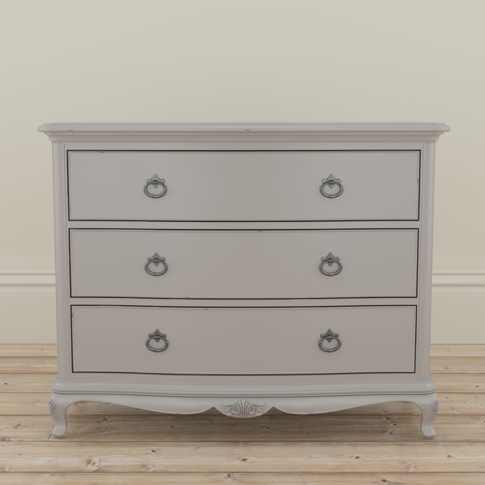 Product photograph of Willis And Gambier Etienne Grey 3 Drawer Low Chest from Choice Furniture Superstore.