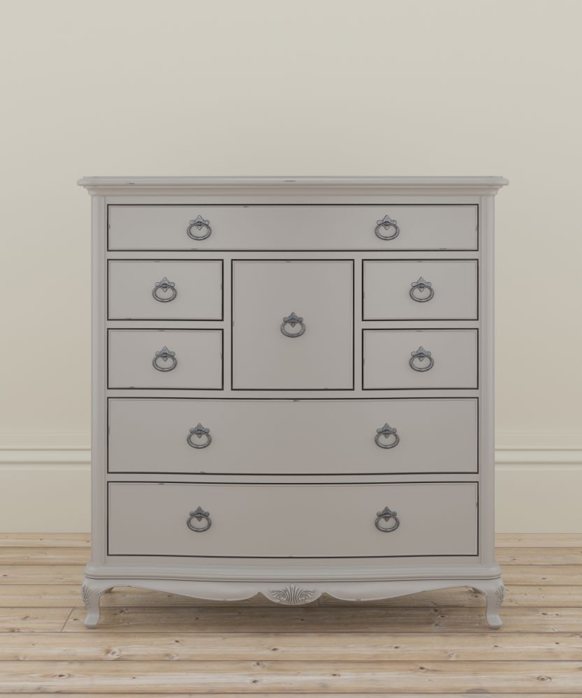 Product photograph of Willis And Gambier Etienne Grey 8 Drawer Chest from Choice Furniture Superstore.