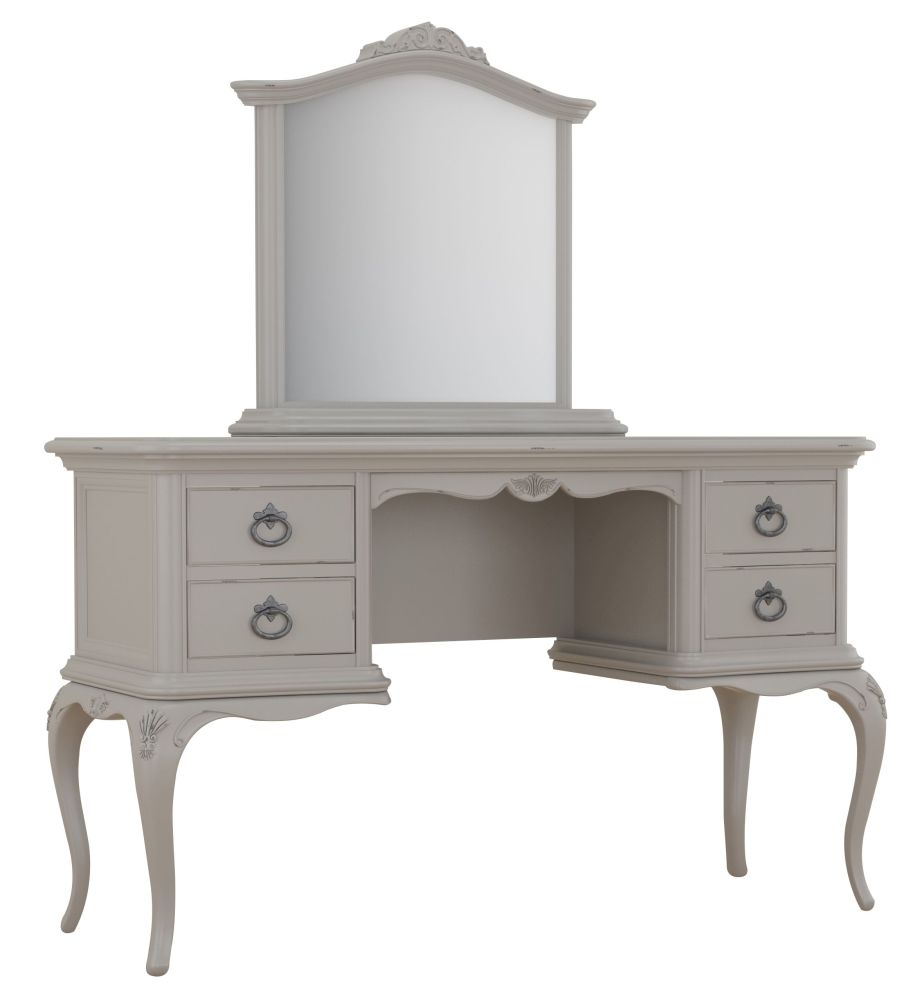 Product photograph of Willis And Gambier Etienne Grey Dressing Table With Mirror from Choice Furniture Superstore.