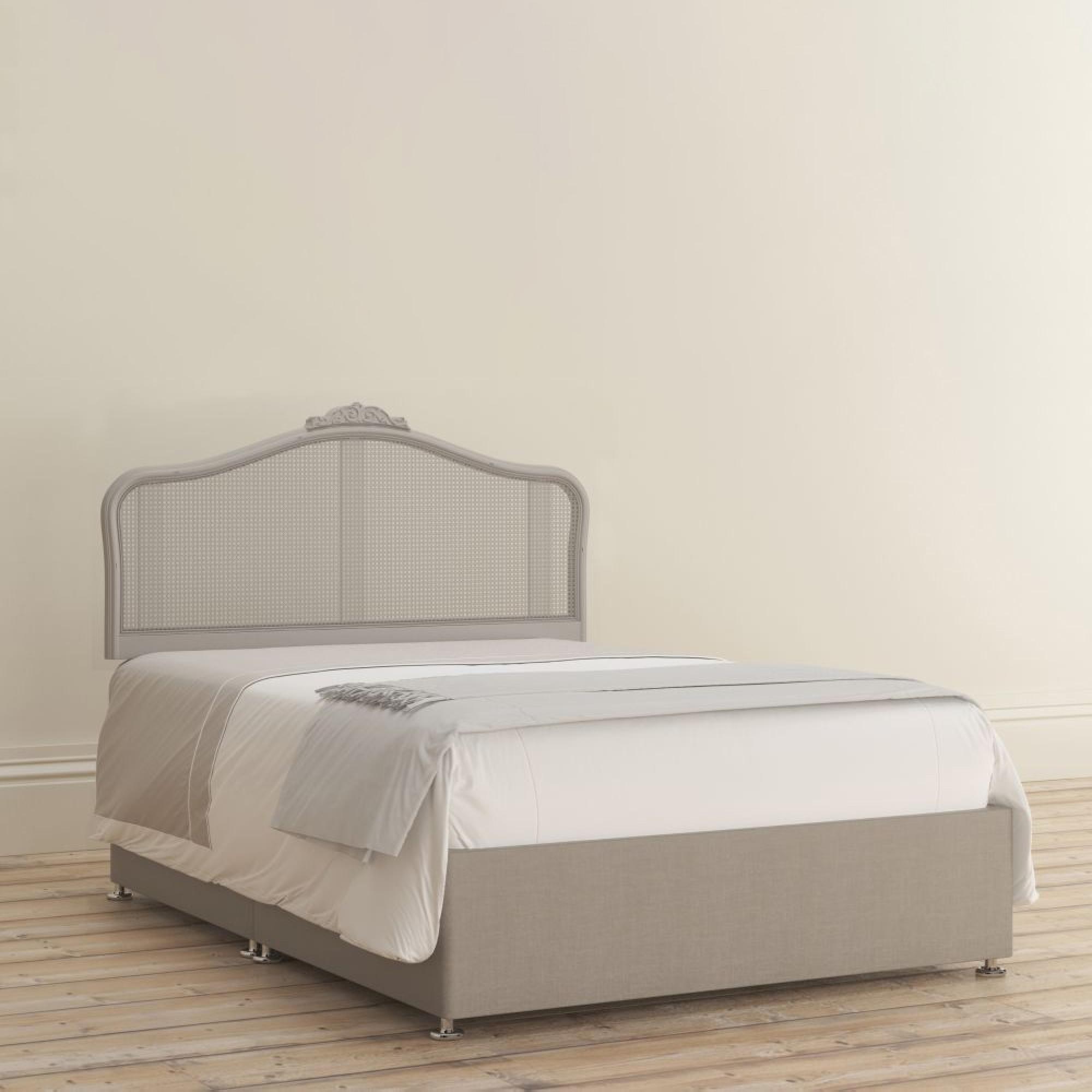 Product photograph of Willis And Gambier Etienne Grey Rattan Headboard - Sizes Available from Choice Furniture Superstore.