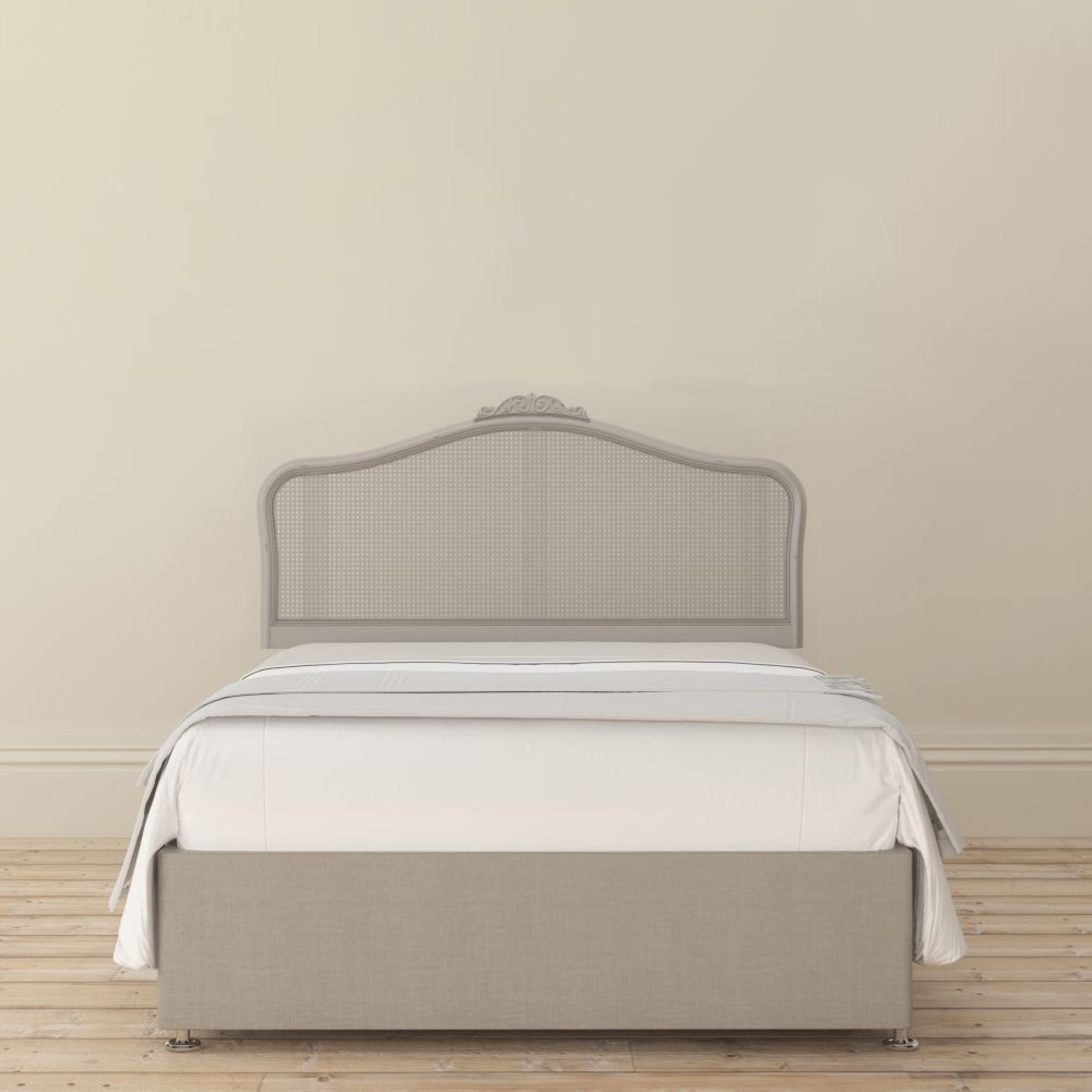 Product photograph of Willis And Gambier Etienne Grey Rattan Headboard - Sizes Available from Choice Furniture Superstore.