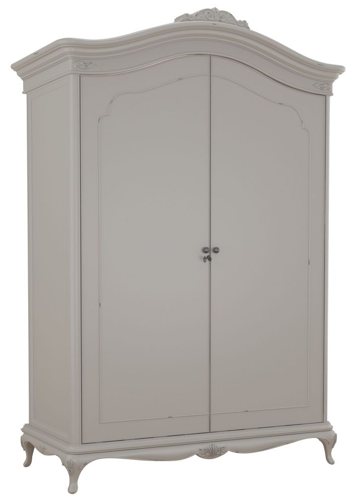 Product photograph of Willis And Gambier Etienne Grey 2 Door Double Wardrobe from Choice Furniture Superstore.