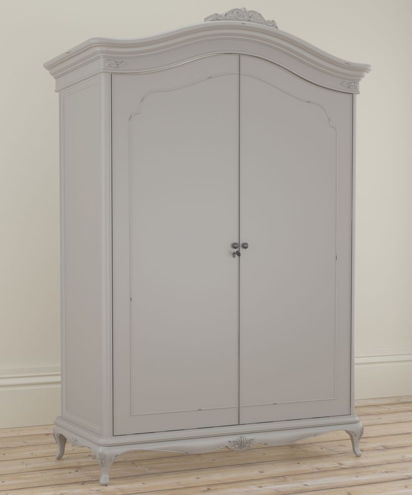 Product photograph of Willis And Gambier Etienne Grey 2 Door Double Wardrobe from Choice Furniture Superstore.