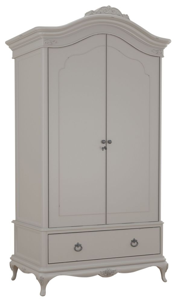 Product photograph of Willis And Gambier Etienne Grey 2 Door Combi Double Wardrobe from Choice Furniture Superstore.