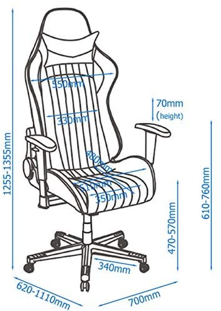 Product photograph of Alphason Senna Gaming Chair Black White - Aoc5126whi from Choice Furniture Superstore.