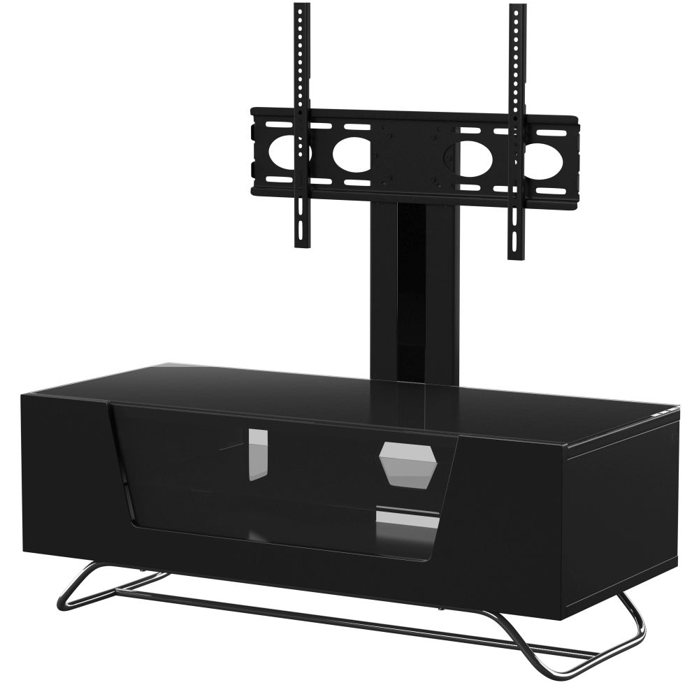 Product photograph of Alphason Chromium Black Tv Cabinet With Bracket 55inch from Choice Furniture Superstore.