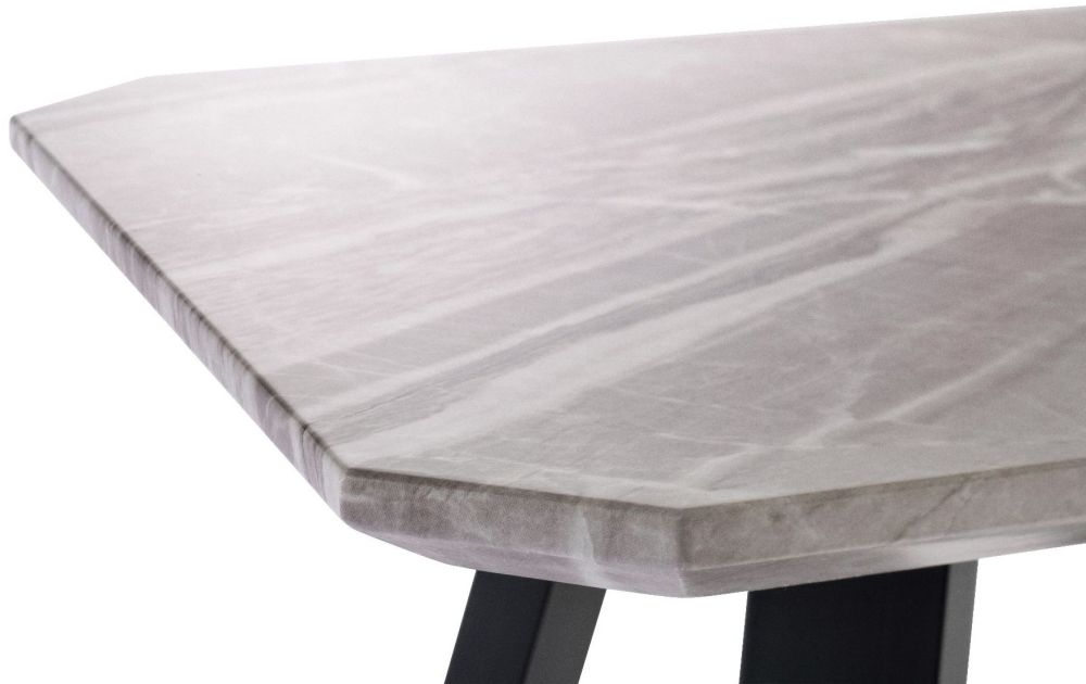 Product photograph of Nuna Marble Effect Console Table from Choice Furniture Superstore.