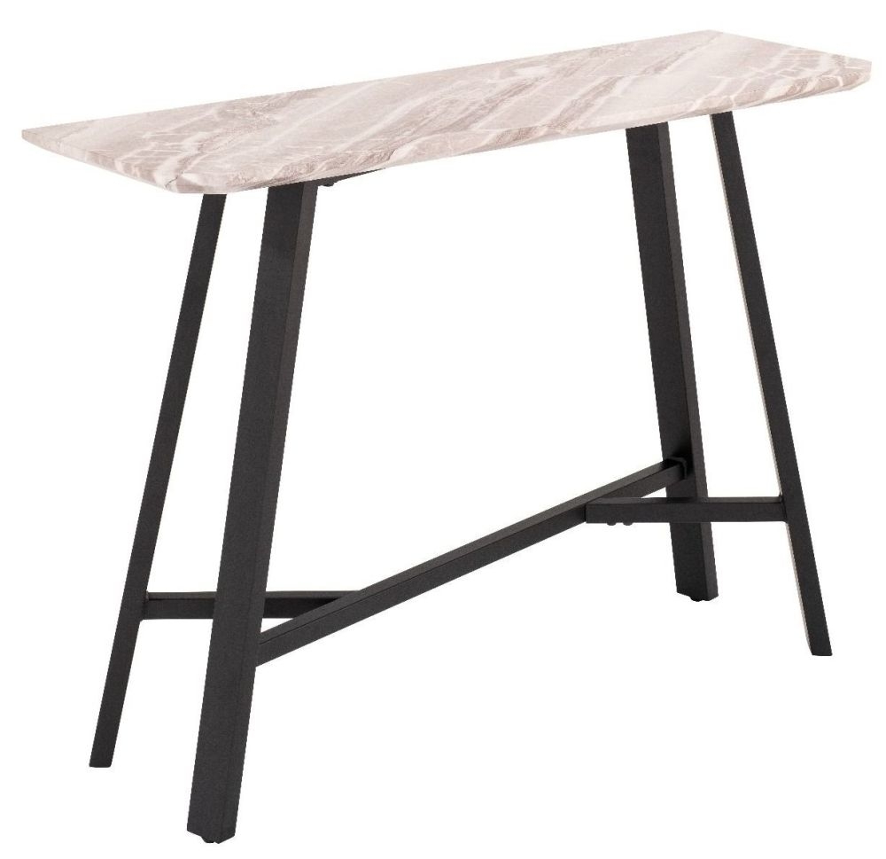 Product photograph of Nuna Marble Effect Console Table from Choice Furniture Superstore.