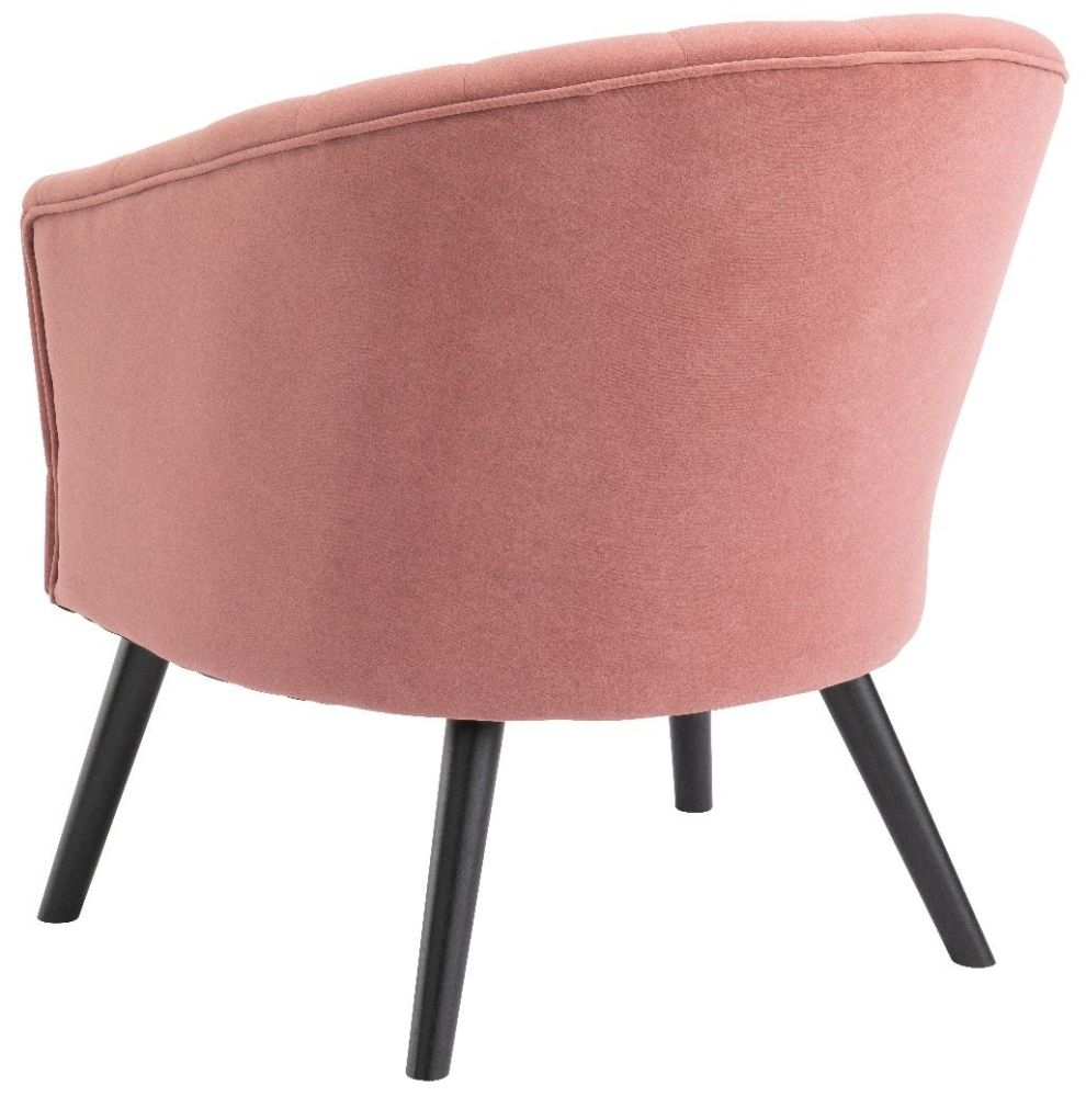 Product photograph of Arlo Pink Fabric Tub Chair from Choice Furniture Superstore.