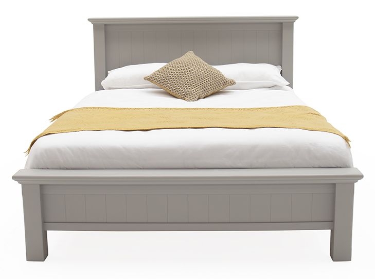 Product photograph of Vida Living Turner Grey Painted Bed from Choice Furniture Superstore.