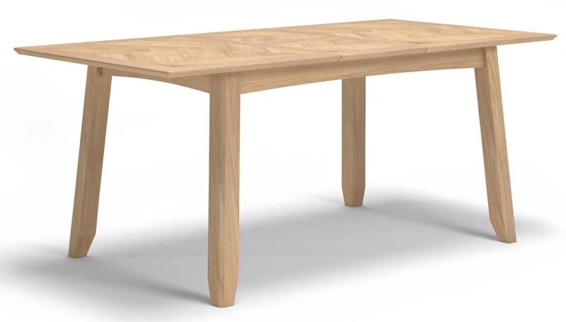 Product photograph of Celina Parquet Style Light Oak Dining Table 140cm To 180cm Extending Rectangular Top Seats 4 To 6 Diners from Choice Furniture Superstore.