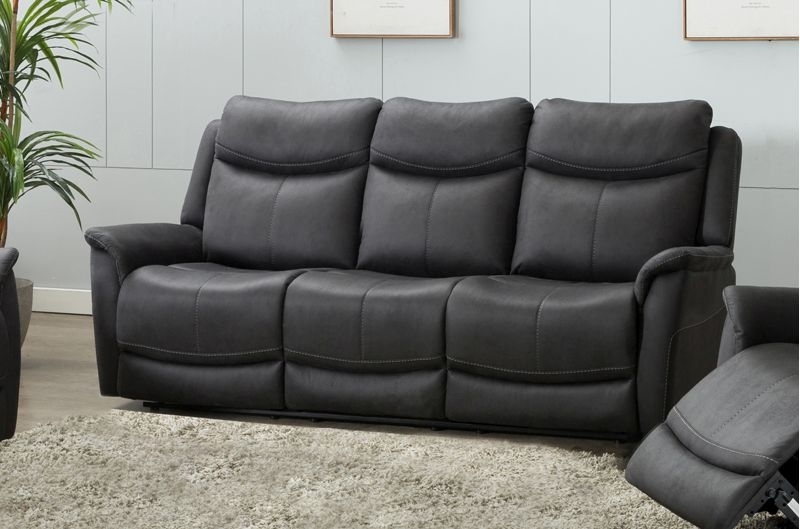 Product photograph of Arizona Fabric 3 Seater Sofa from Choice Furniture Superstore.
