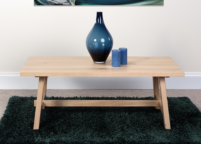 Product photograph of Bergen Oak Coffee Table from Choice Furniture Superstore.