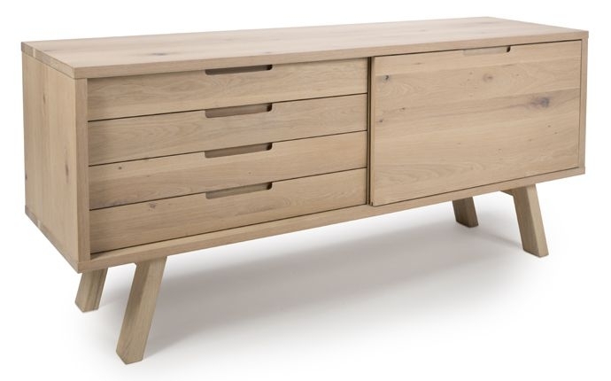 Product photograph of Bergen Oak Sideboard from Choice Furniture Superstore.