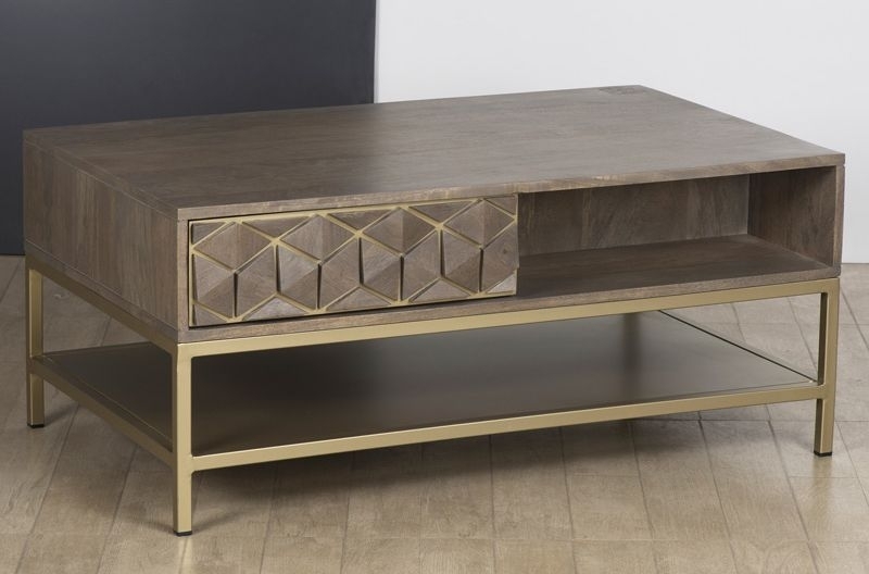 Product photograph of Elyse 3d Cube Mango Wood Coffee Table from Choice Furniture Superstore.