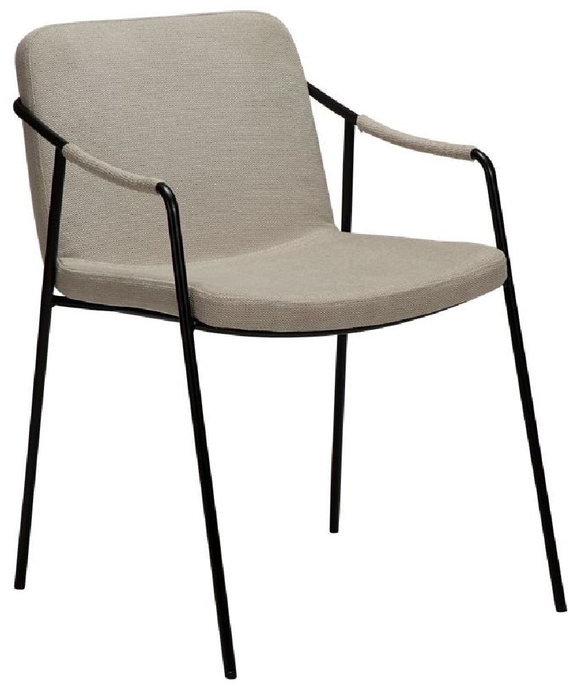 Product photograph of Dan Form Boto Fabric Dining Chair - Comes In Desert Sand Crow Black And Sage Green Options from Choice Furniture Superstore.