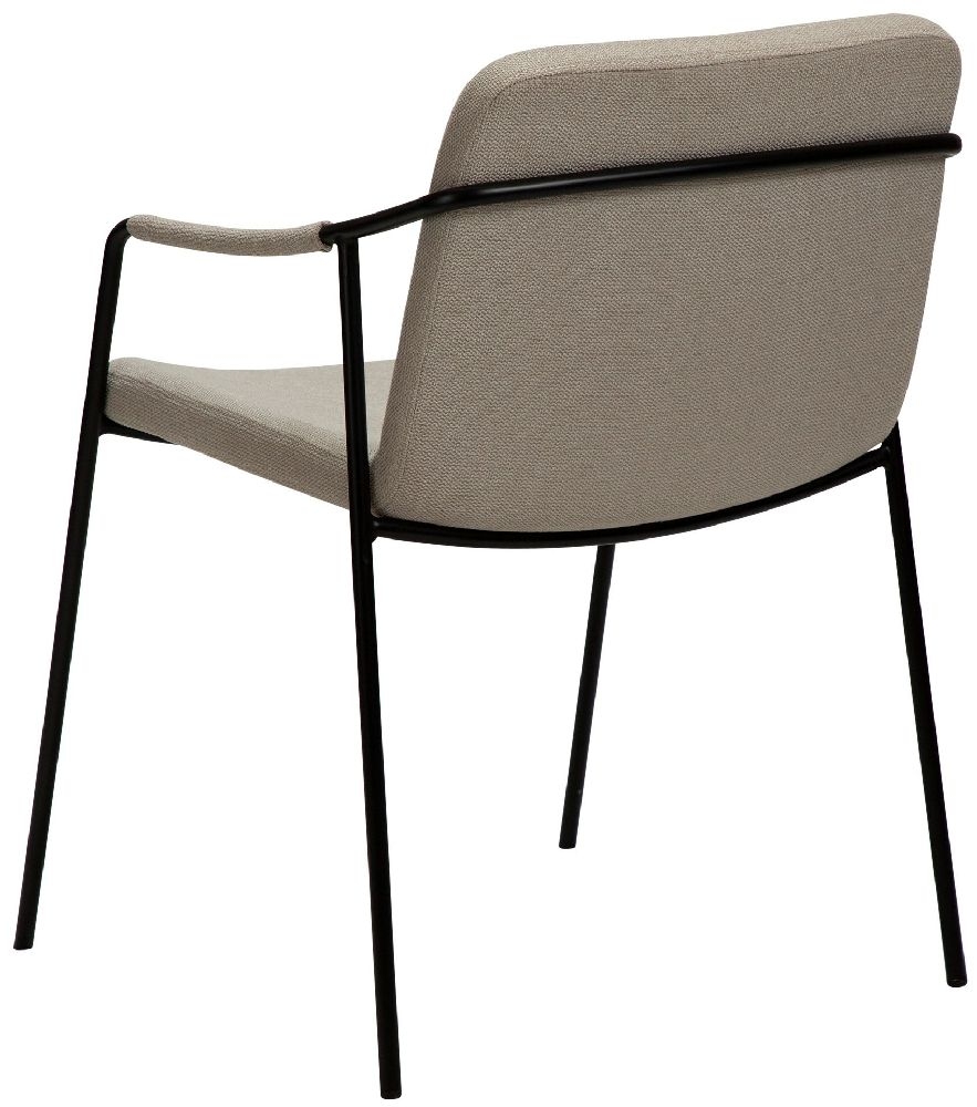 Product photograph of Dan Form Boto Fabric Dining Chair - Comes In Desert Sand Crow Black And Sage Green Options from Choice Furniture Superstore.