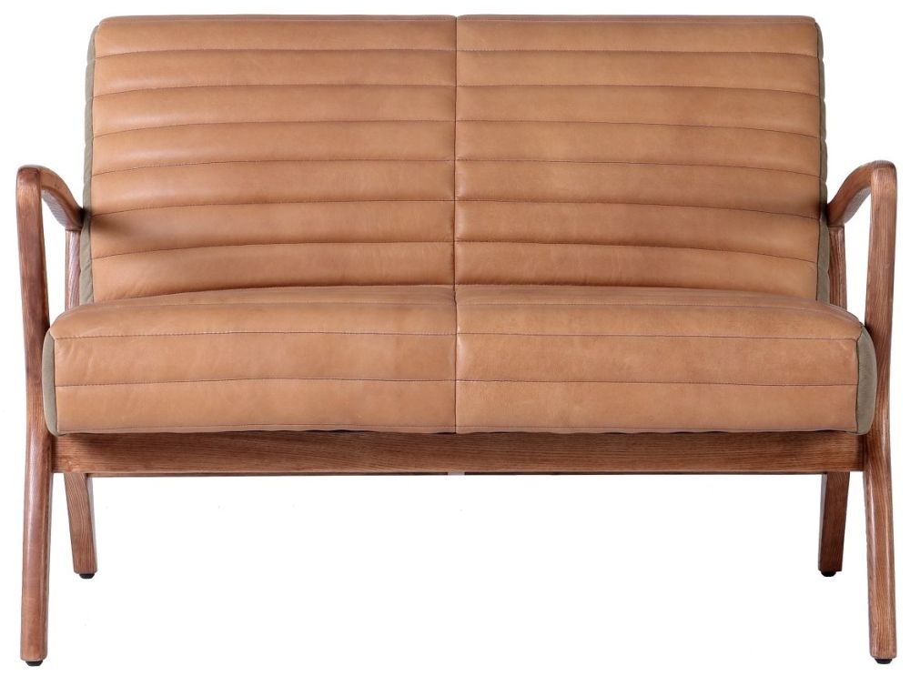 Product photograph of Carlton Additions Wilton Leather 2 Seater Sofa from Choice Furniture Superstore.
