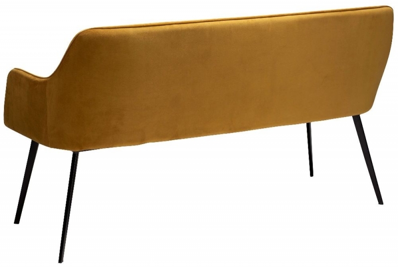 Product photograph of Dan Form Embrace Bronze Velvet Bench from Choice Furniture Superstore.