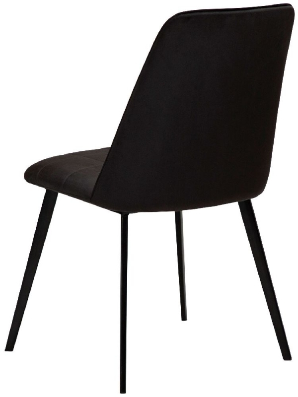 Product photograph of Embrace Meteorite Black Velvet Dining Chair from Choice Furniture Superstore.