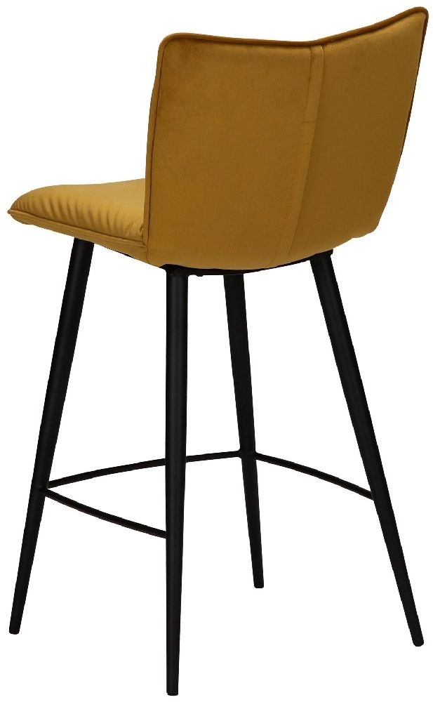 Product photograph of Join Bronze Velvet Counter Stool from Choice Furniture Superstore.