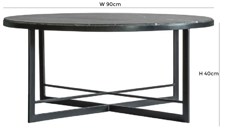 Product photograph of Augusta Marble Effect Coffee Table - Comes In Black And Silver Leg Options from Choice Furniture Superstore.