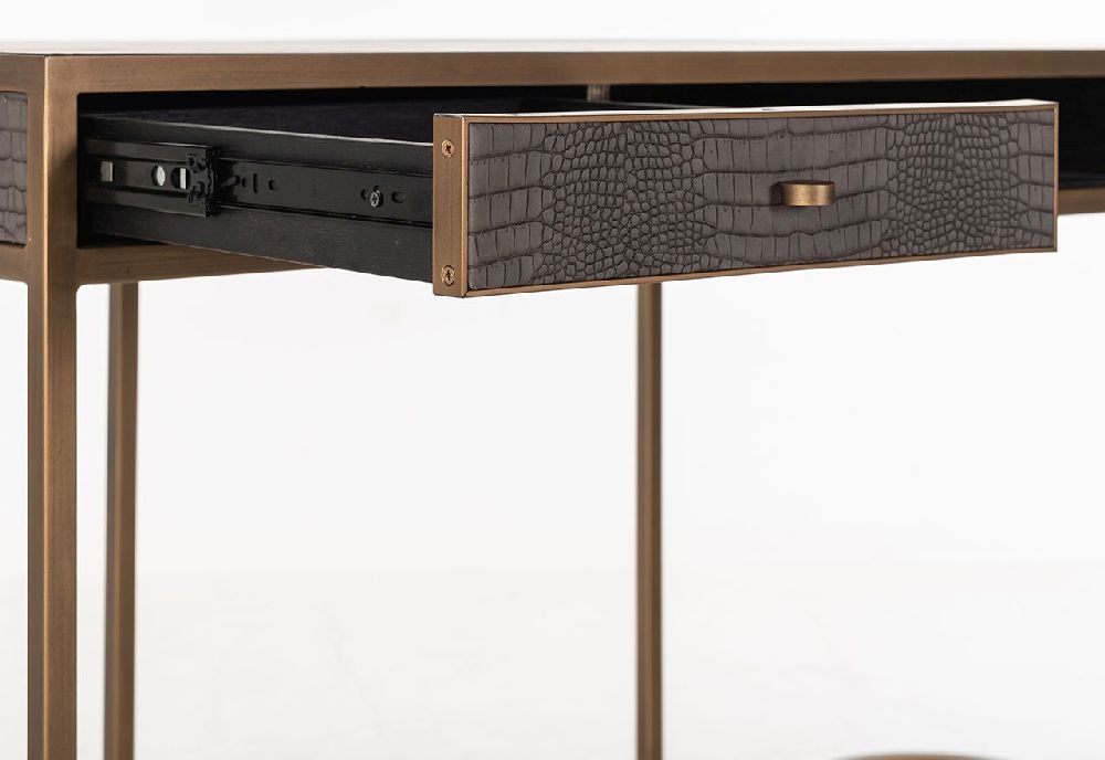 Product photograph of Classio Vegan Leather Desk from Choice Furniture Superstore.