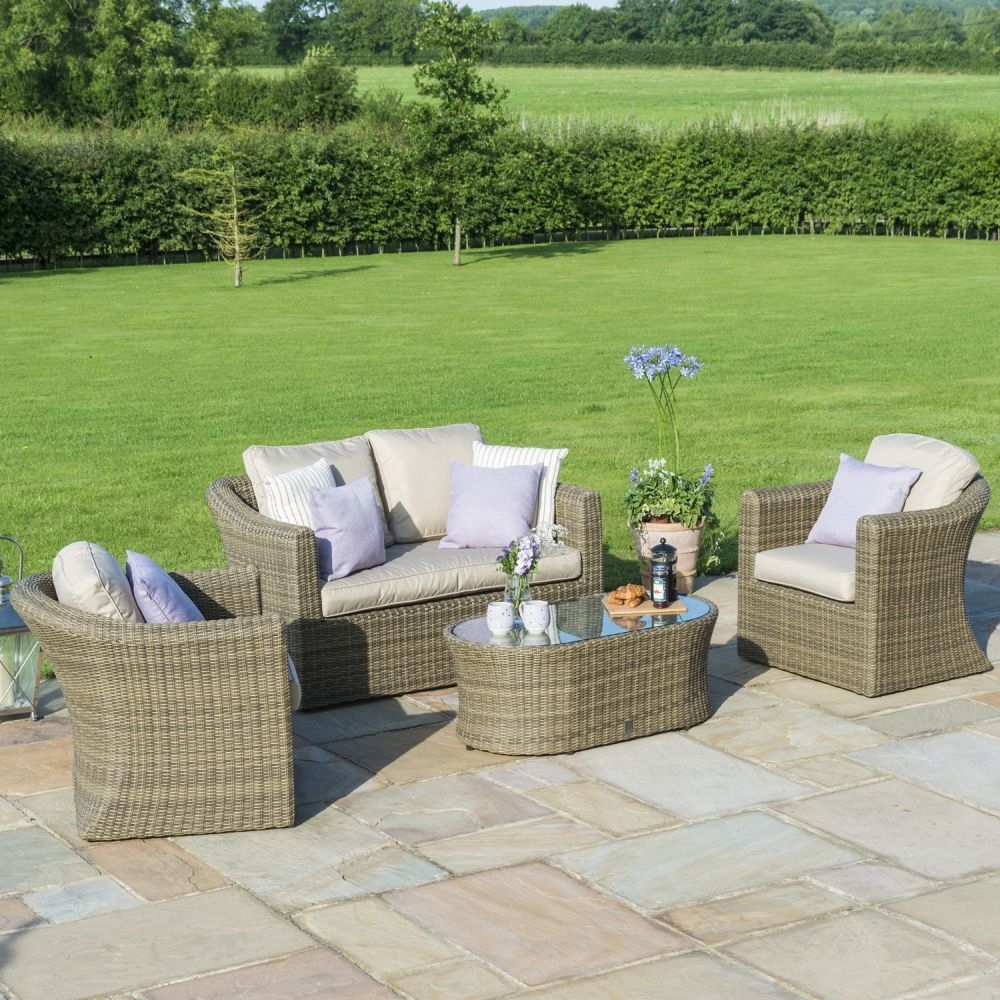 Product photograph of Maze Winchester 2 Seat Rattan Sofa Set from Choice Furniture Superstore.