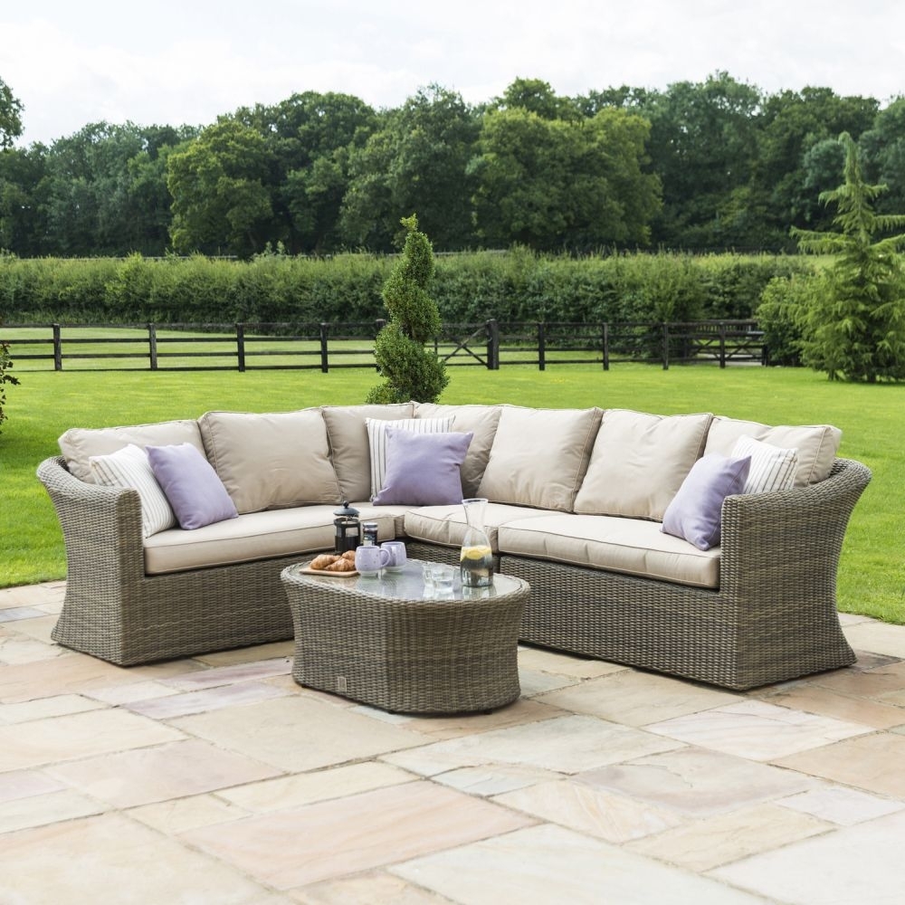 Product photograph of Maze Winchester Large Rattan Corner Sofa Group from Choice Furniture Superstore.