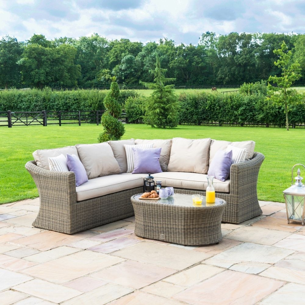 Product photograph of Maze Winchester Small Rattan Corner Group from Choice Furniture Superstore.