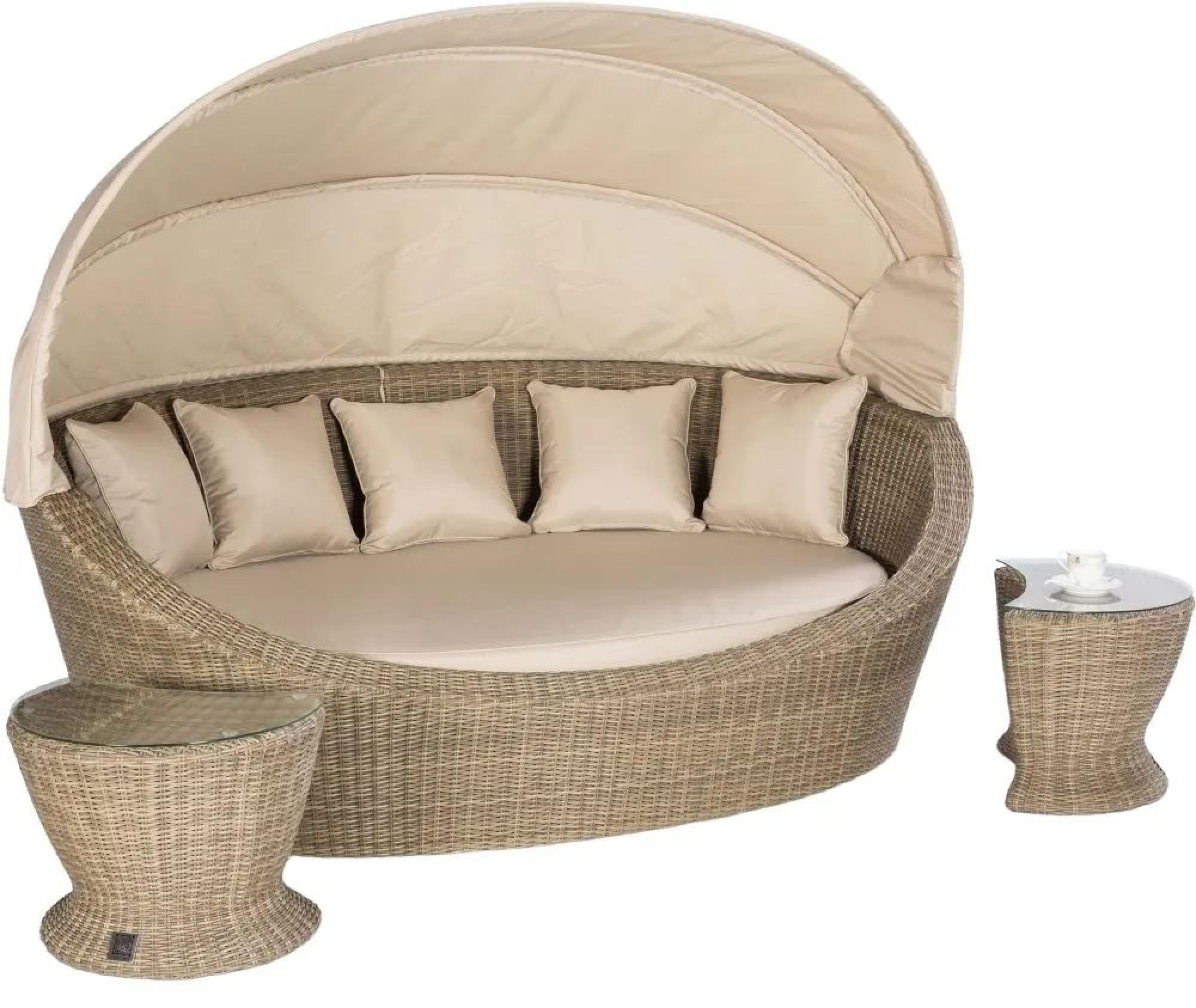 Product photograph of Maze Winchester Rattan Daybed from Choice Furniture Superstore.