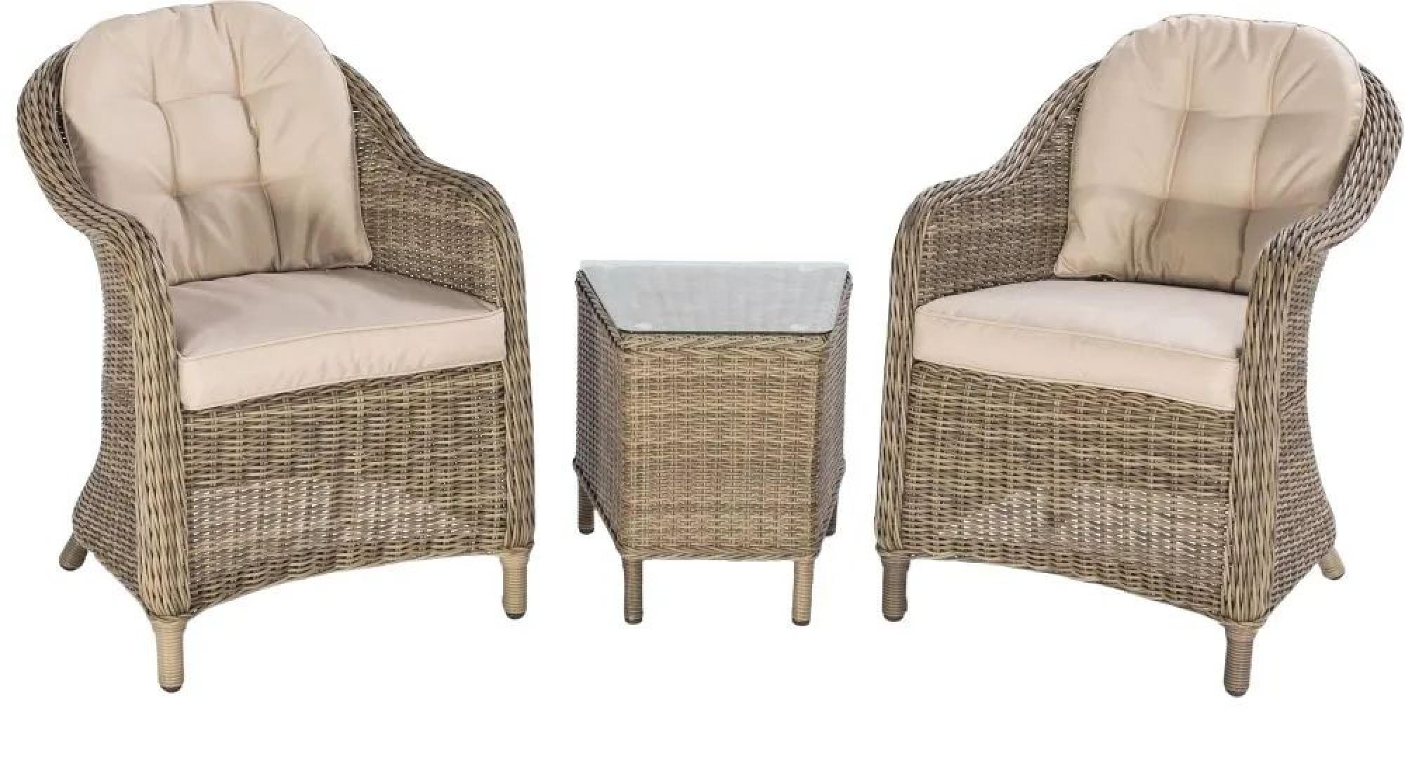 Product photograph of Maze Winchester 3 Piece Rattan Lounge Set from Choice Furniture Superstore.