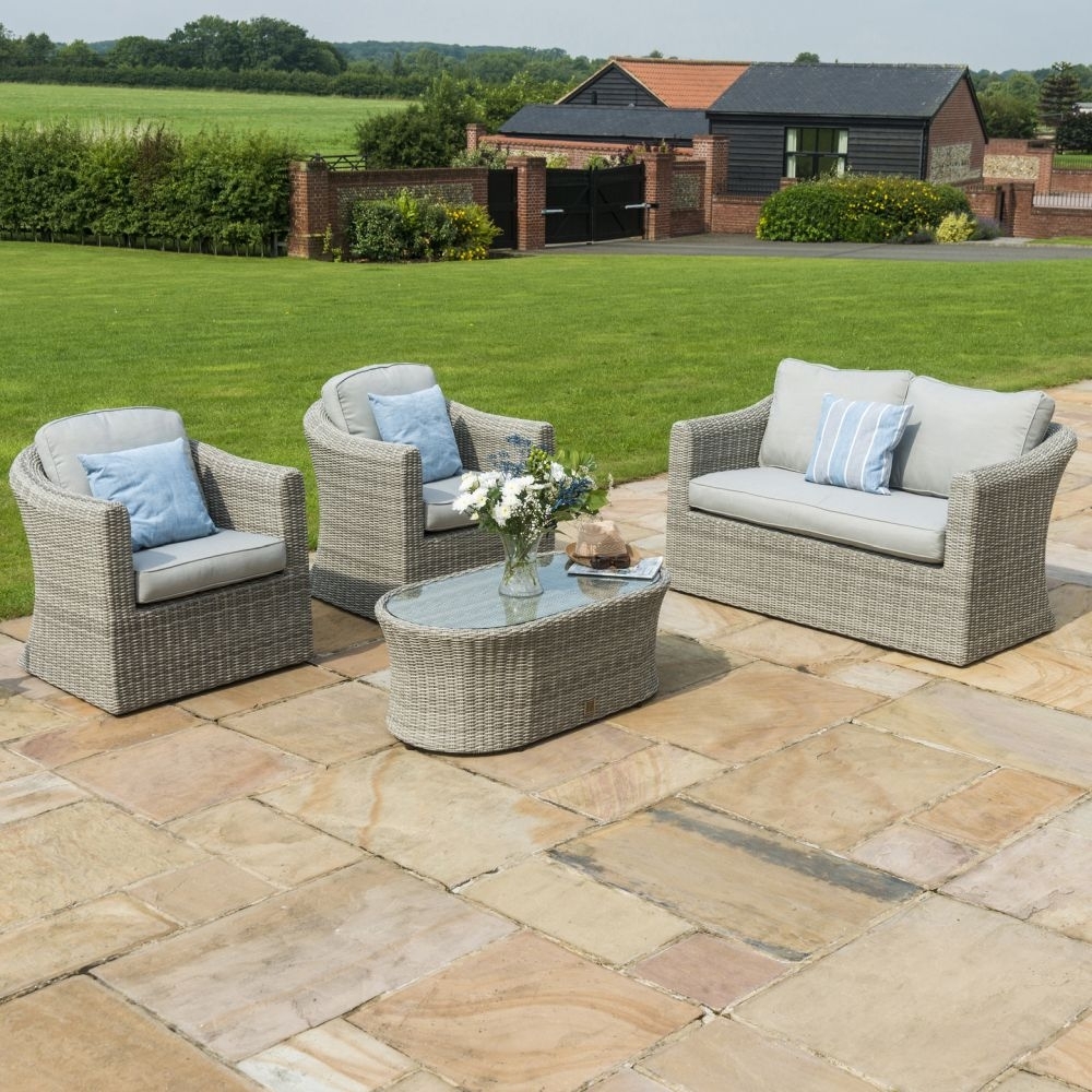 Product photograph of Maze Oxford 2 Seat Rattan Sofa Set from Choice Furniture Superstore.