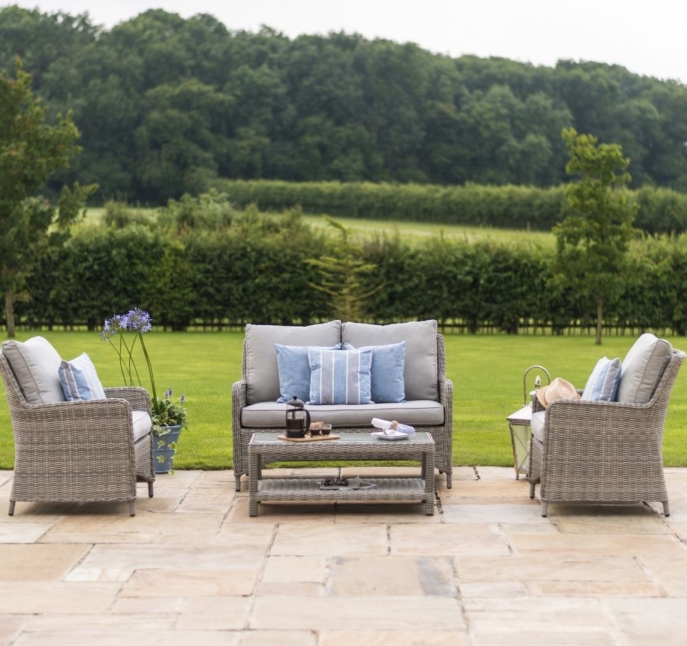 Product photograph of Maze Oxford Heritage Square Rattan Sofa Set from Choice Furniture Superstore.