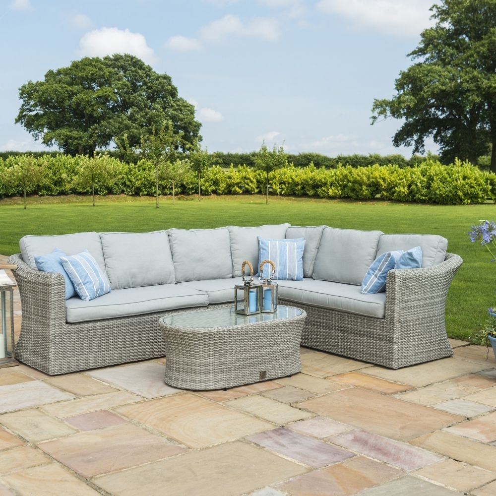 Product photograph of Maze Oxford Large Rattan Corner Sofa Set from Choice Furniture Superstore.