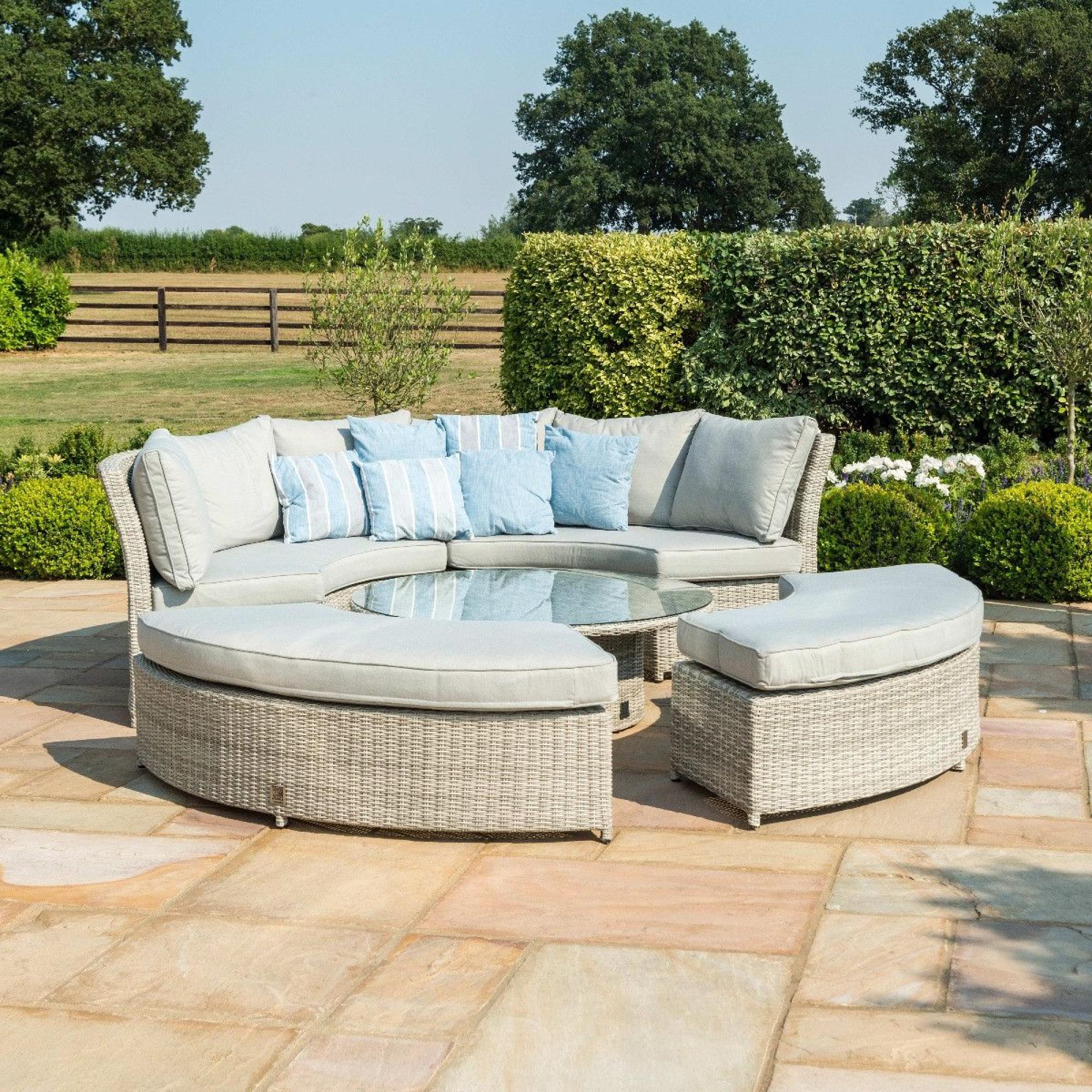 Product photograph of Maze Oxford Rattan Lifestyle Suite With Rising Table from Choice Furniture Superstore.