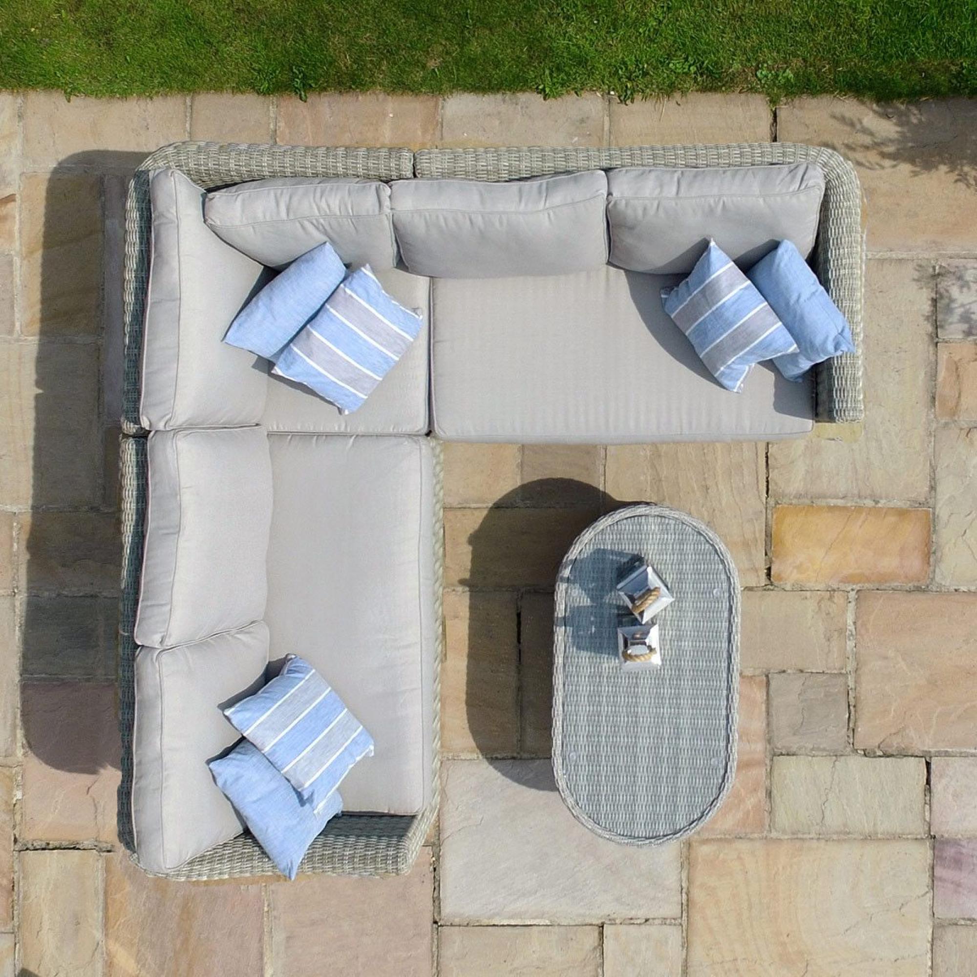 Product photograph of Maze Oxford Small Rattan Corner Sofa Set from Choice Furniture Superstore.