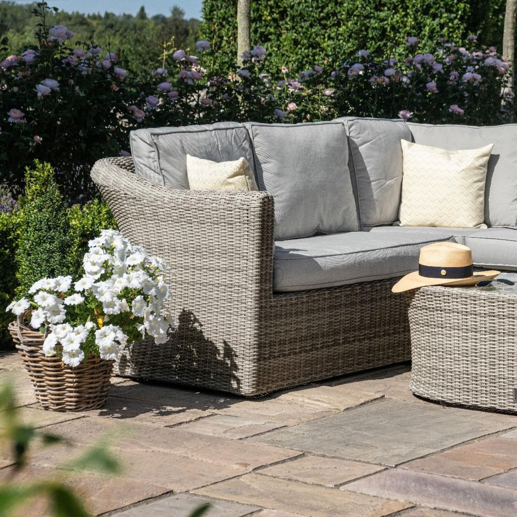 Product photograph of Maze Oxford Small Rattan Corner Sofa Set from Choice Furniture Superstore.