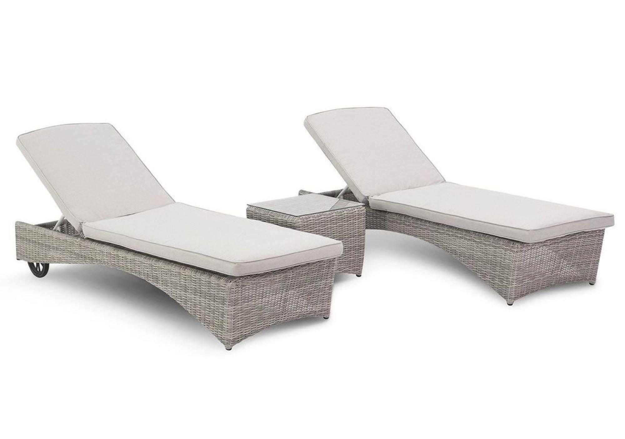 Product photograph of Maze Oxford Rattan Sunlounger Set from Choice Furniture Superstore.