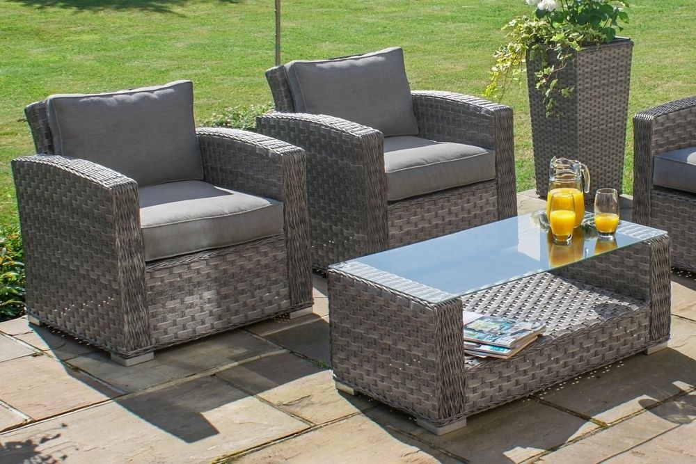 Product photograph of Maze Victoria 2 Seat Rattan Sofa Set from Choice Furniture Superstore.