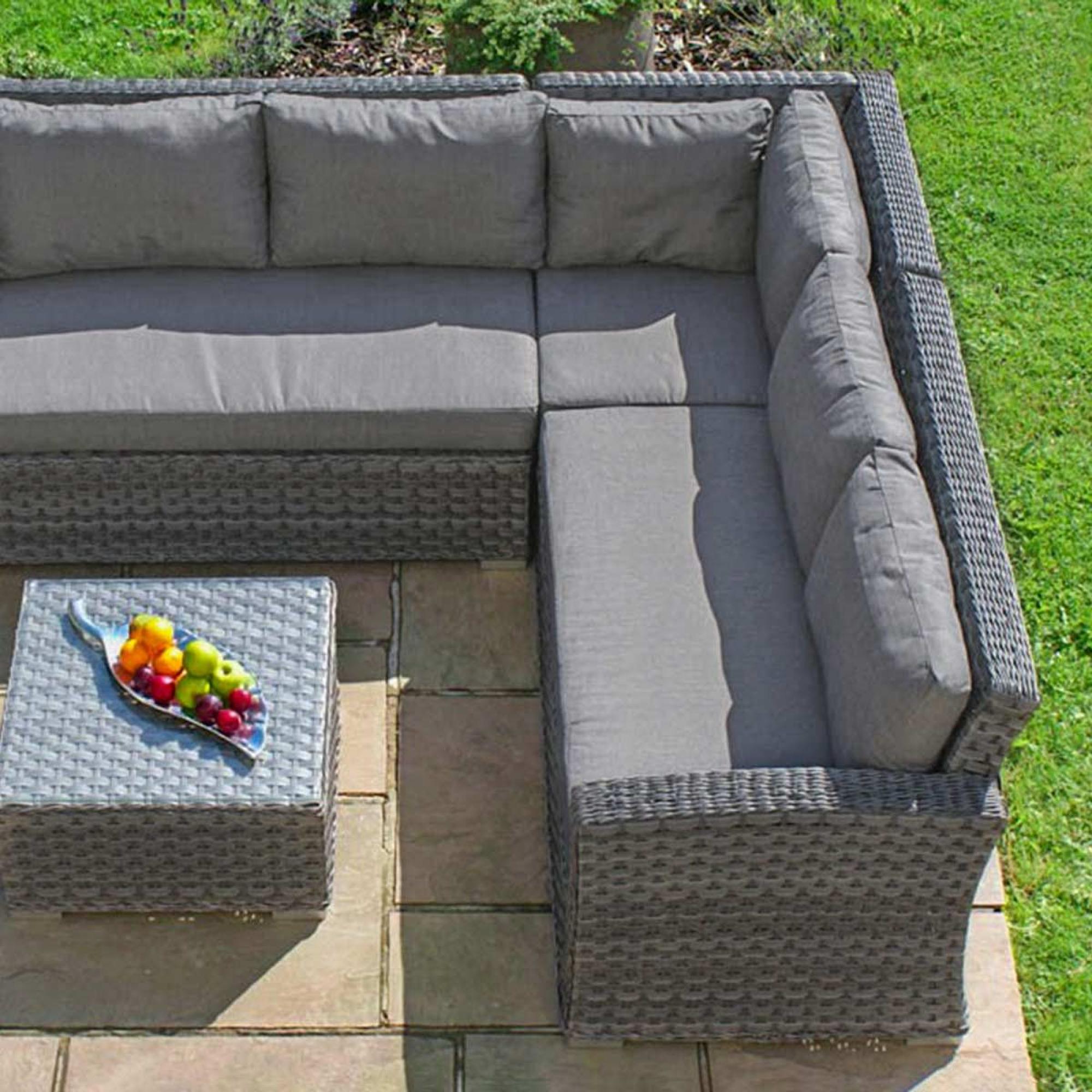 Product photograph of Maze Victoria Small Rattan Corner Group from Choice Furniture Superstore.