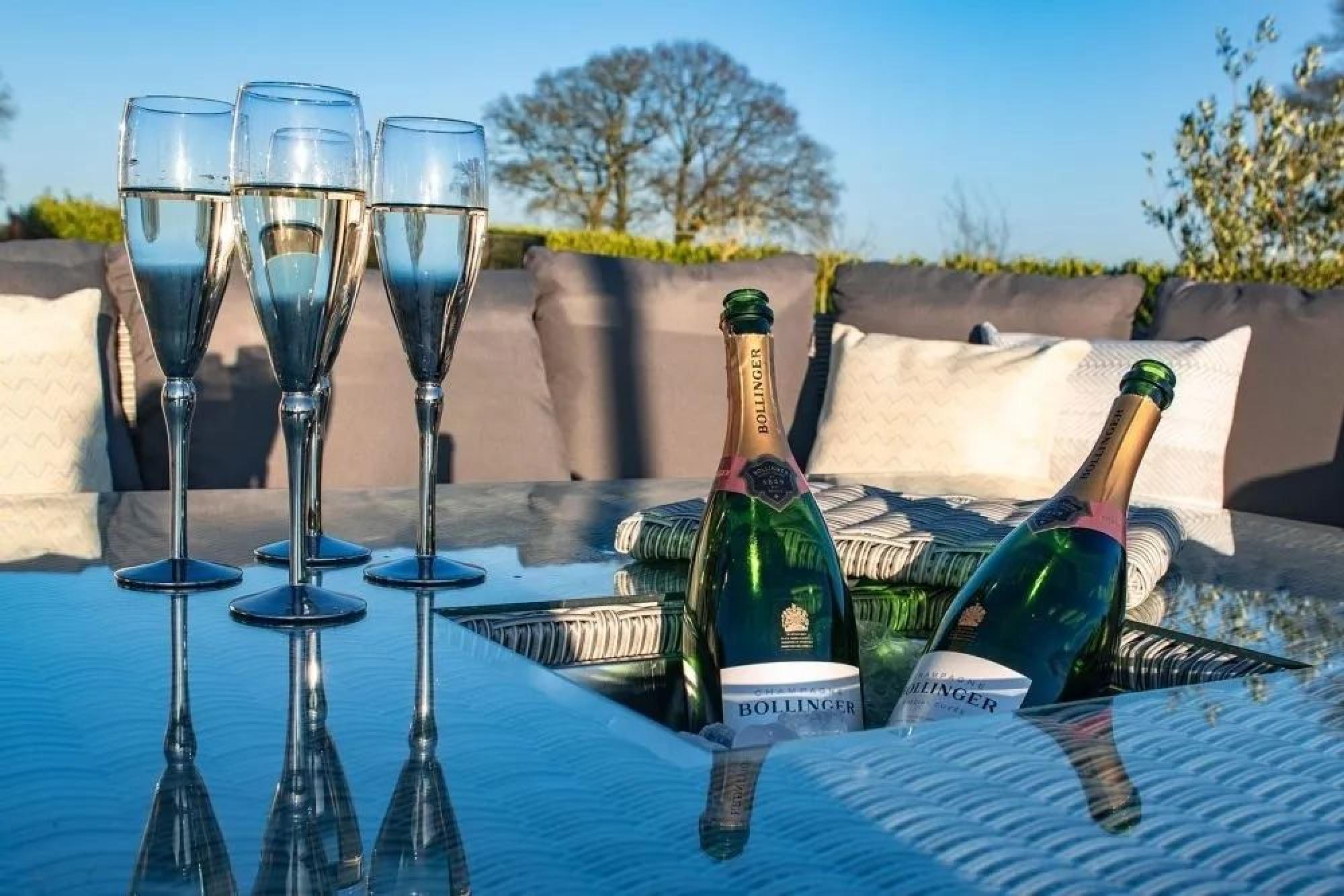 Product photograph of Maze Ascot Deluxe Rattan Corner Dining Set With Rising Table Ice Bucket And Weather Proof Cushions from Choice Furniture Superstore.