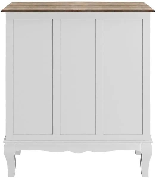 Product photograph of Fleur French Style White Shabby Chic 2 3 Drawer Chest - Made In Solid Mango Wood from Choice Furniture Superstore.