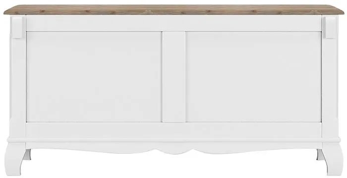 Product photograph of Fleur French Style White Shabby Chic Blanket Box - Made In Solid Mango Wood from Choice Furniture Superstore.