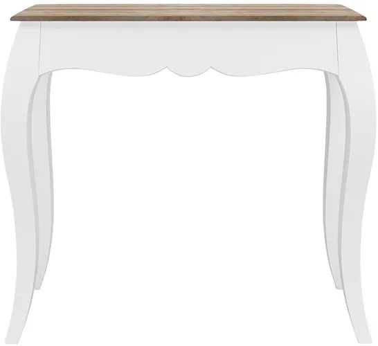 Product photograph of Fleur French Style White Shabby Chic Console Table - Made In Solid Mango Wood from Choice Furniture Superstore.