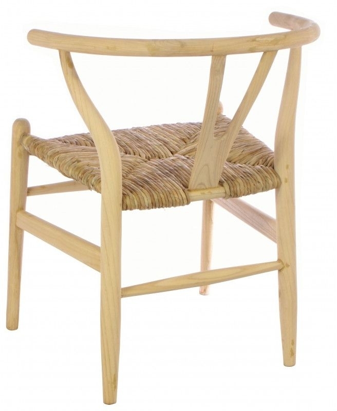 Product photograph of Shoreditch Wooden Dining Chair With Rush Seat Sold In Pairs from Choice Furniture Superstore.